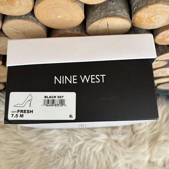 Nine West Women’s Sz 7.5 Black Suede Fresh Pump Stilettos 4” Heels - NWT - Picture 9 of 10